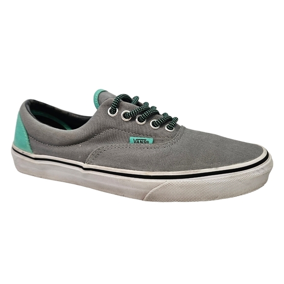 Vans Era Heel Pop Monument Gray &‎ Aqua Sneakers Size 8.5 Men's 10 Women's - Picture 11 of 11
